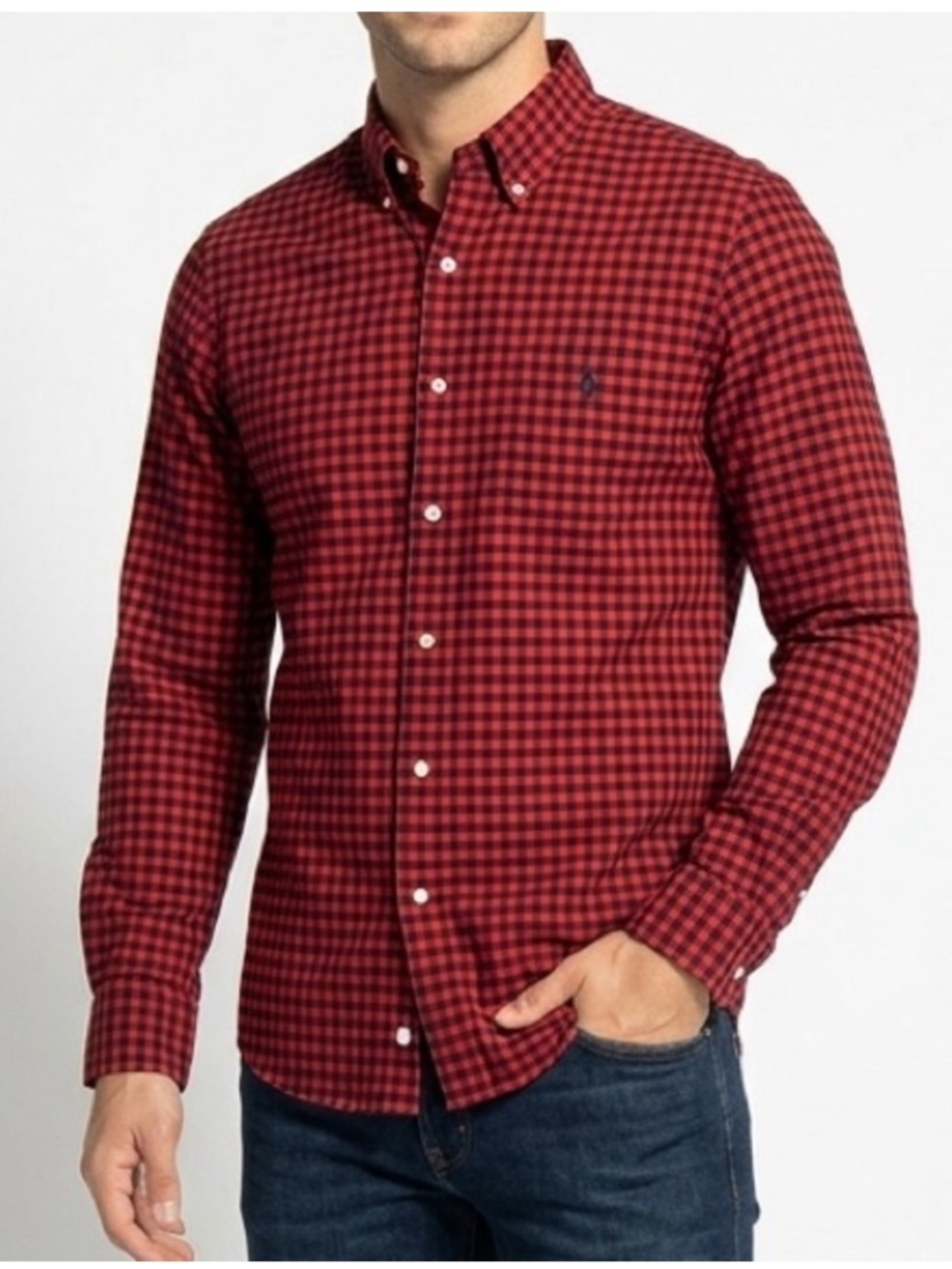 Polo Ralph Lauren Classic Fit Gingham Long Sleeve Button Down Shirt